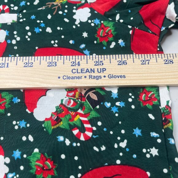 Christmas Shirt Mens 2XL Green Red Santa Claus Reindeer Snowman Button Front - Picture 8 of 14